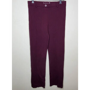 Betabrand Boot Cut Two Pocket Dress Yoga Pants Eggplant, sz M